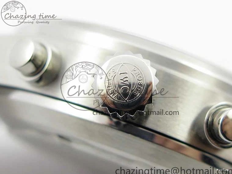 MIROTIME 0321 Pilot Chrono IW377726 ZF 1:1 Best Edition Green Dial on Brown Leather Strap A Trendsetting 7125